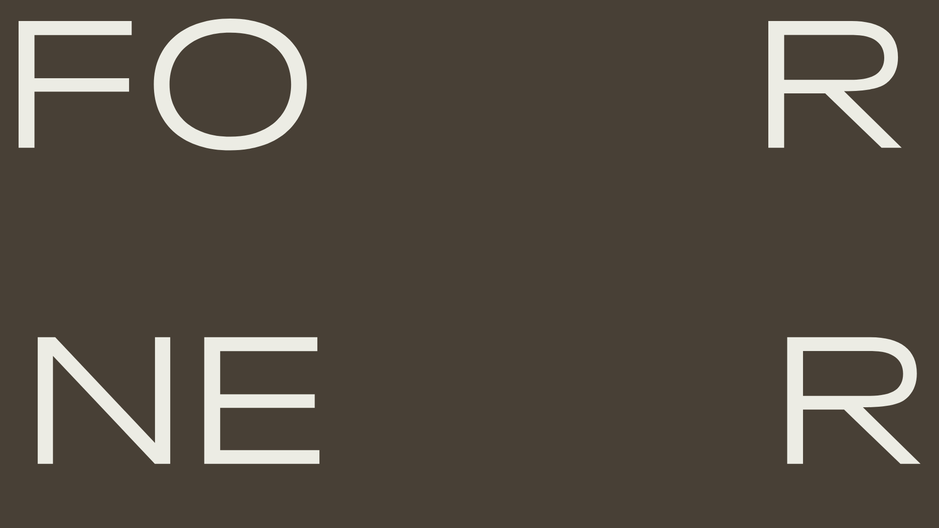 Forner Studio Minimalist Agency Landing Page