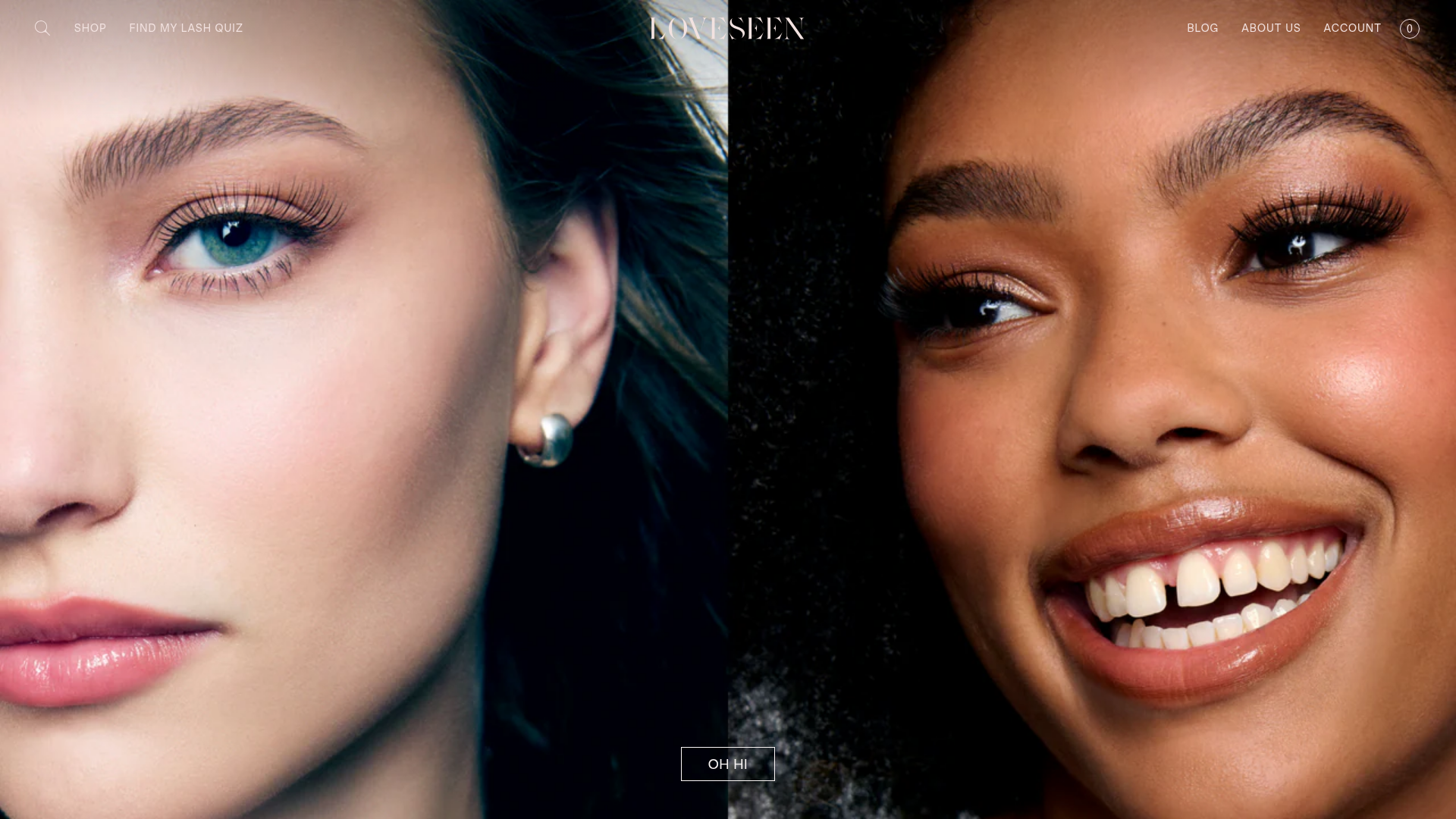 LoveSeen Beauty E-commerce Landing Page