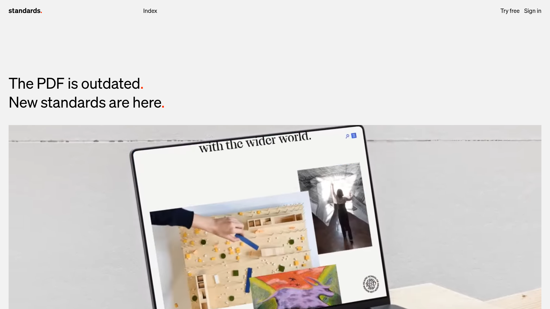 Standards Platform Brand Guidelines Landing
