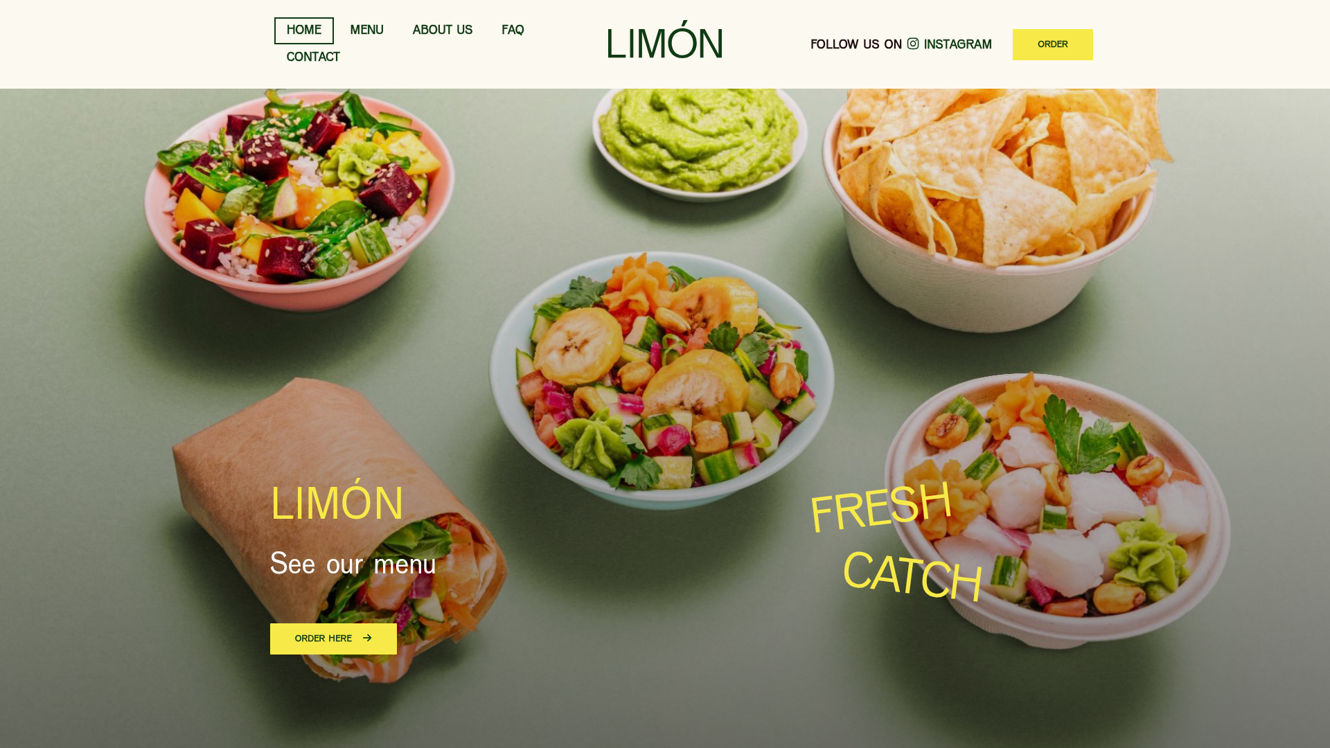 Limón Healthy Food Landing Page