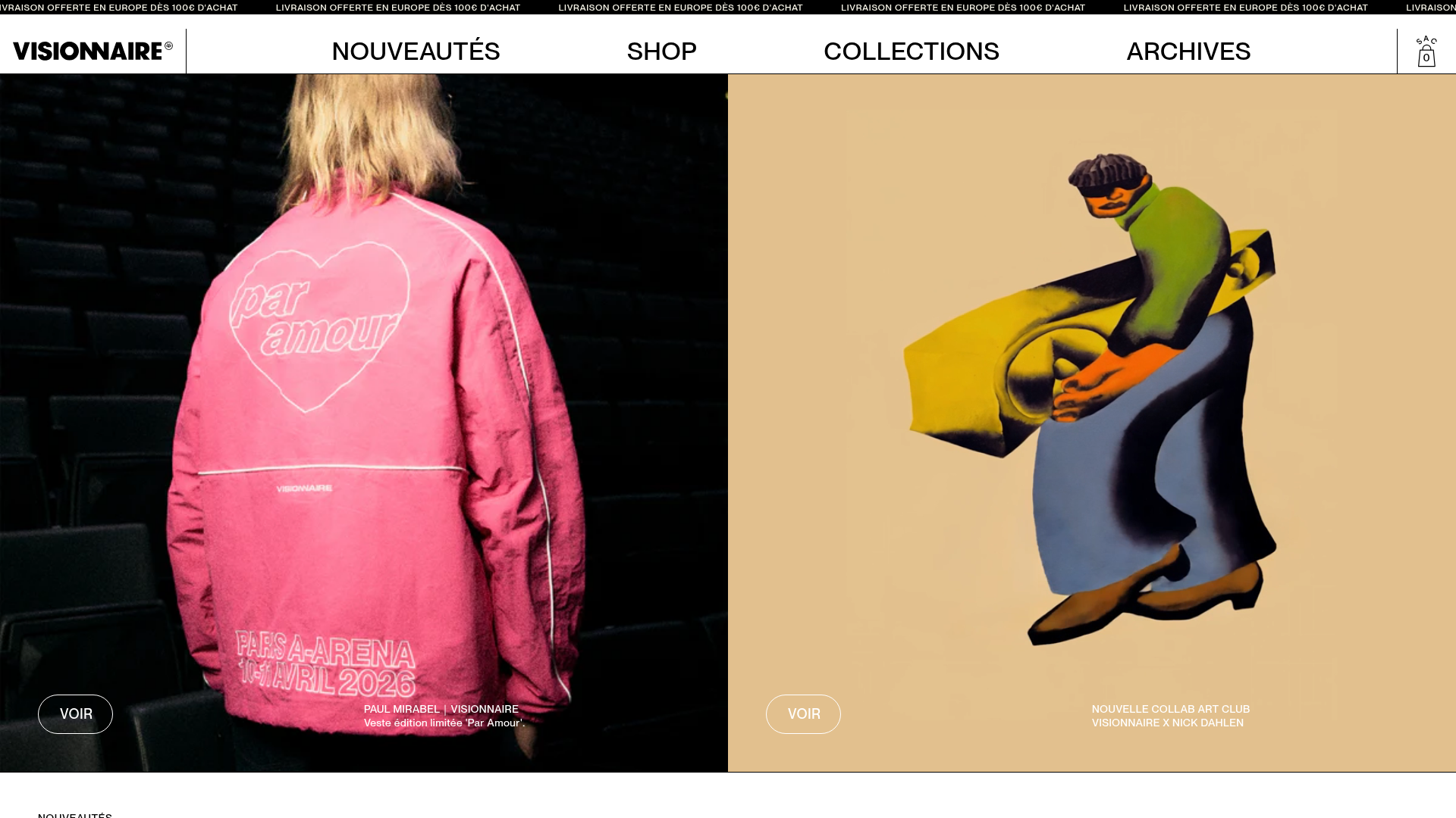 Visionnaire E-commerce Streetwear Layout