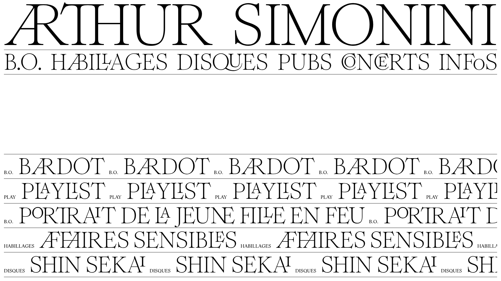 Arthur Simonini Portfolio Layout