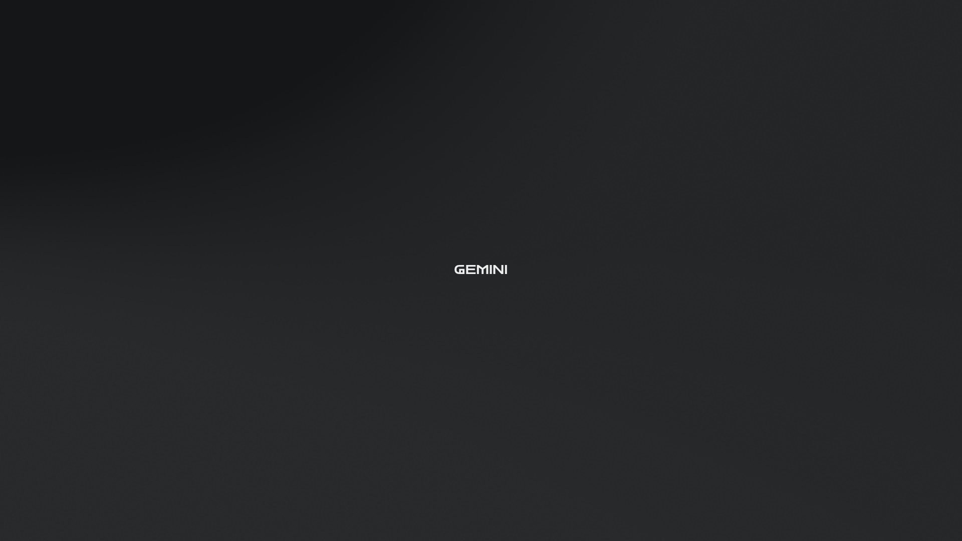 Gemini Immersive WebGL Motion Showcase