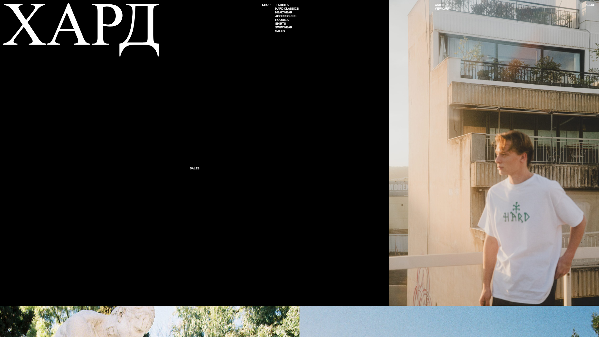 Hardclo Brutalist E-commerce Lookbook