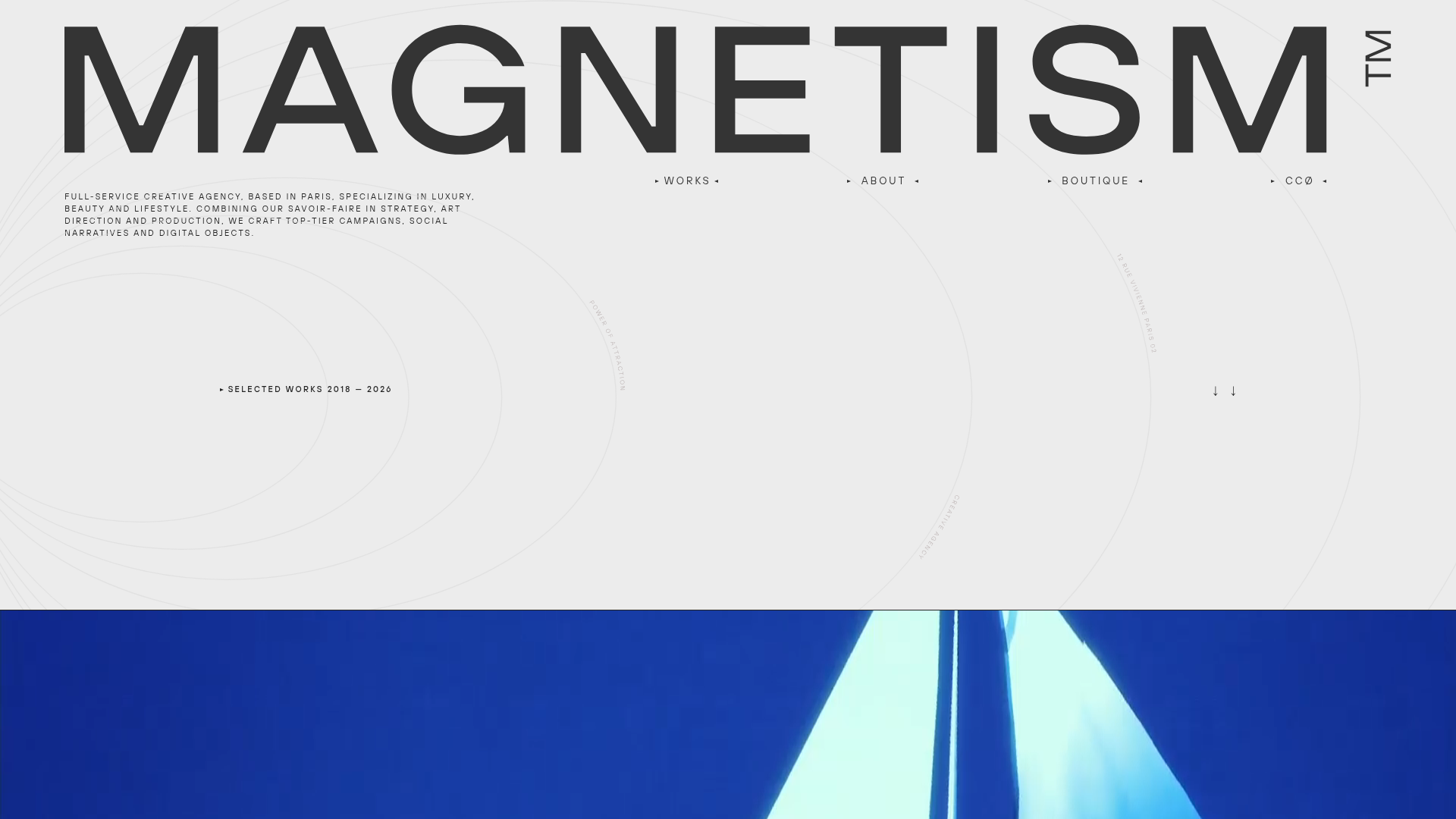 Magnetism High-End Portfolio Landing Page