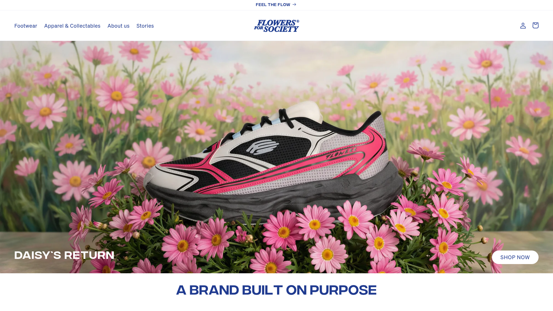 Flowers For Society E-Commerce Landing