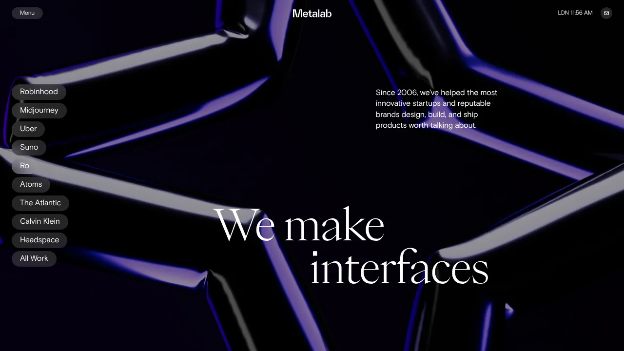 Metalab Agency Hero Landing Page