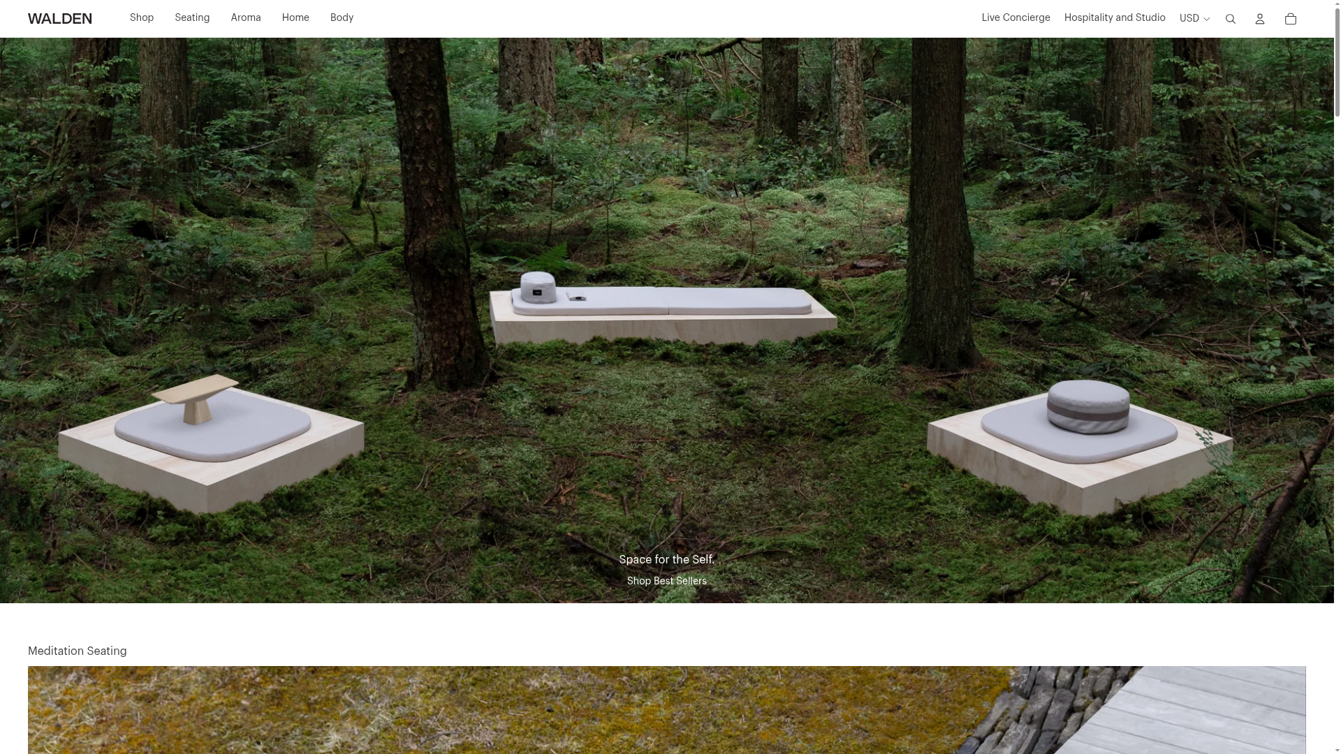Walden Meditation E-commerce Product Gallery
