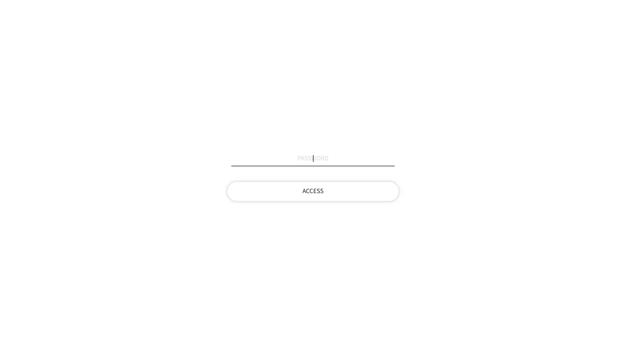 Minimalist Password Protected Entry Page