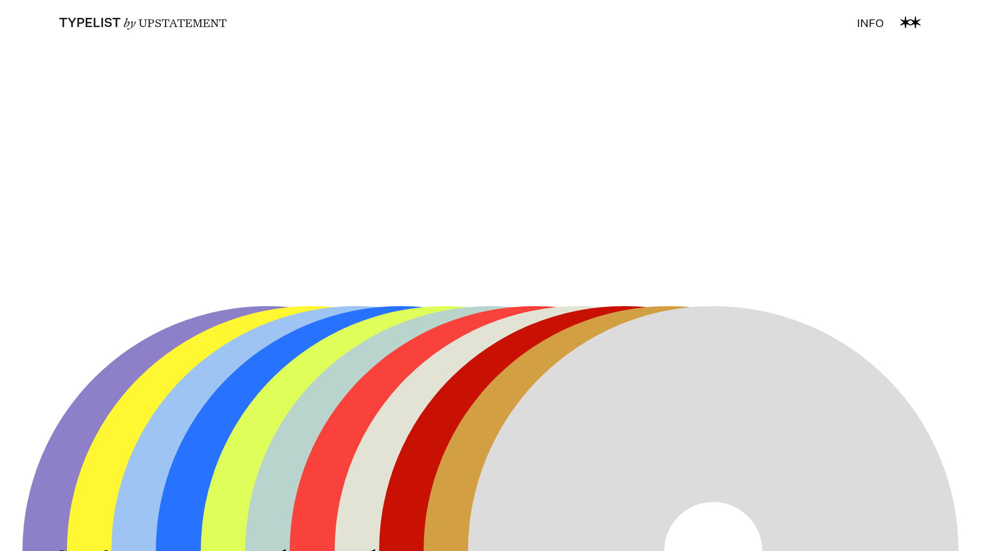 Typelist Typography Playlist Gallery