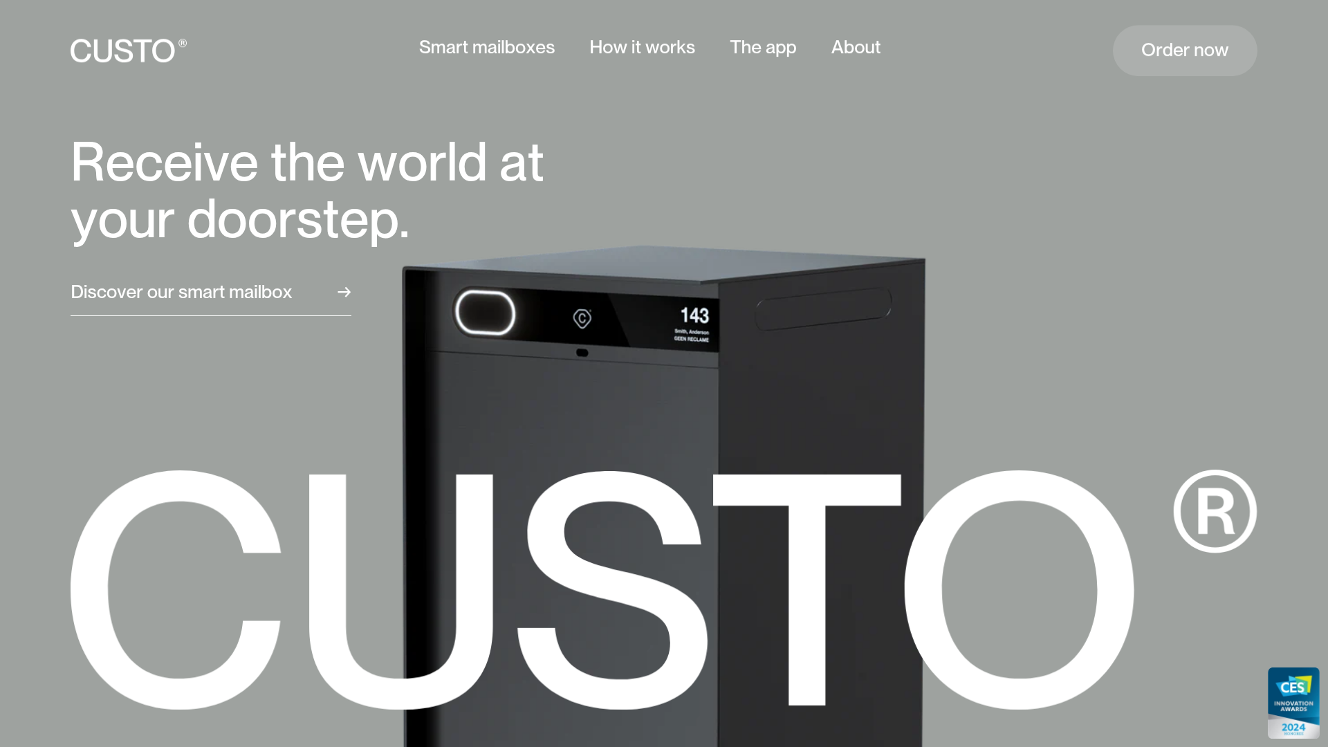 Custo Smart Mailbox Landing Page