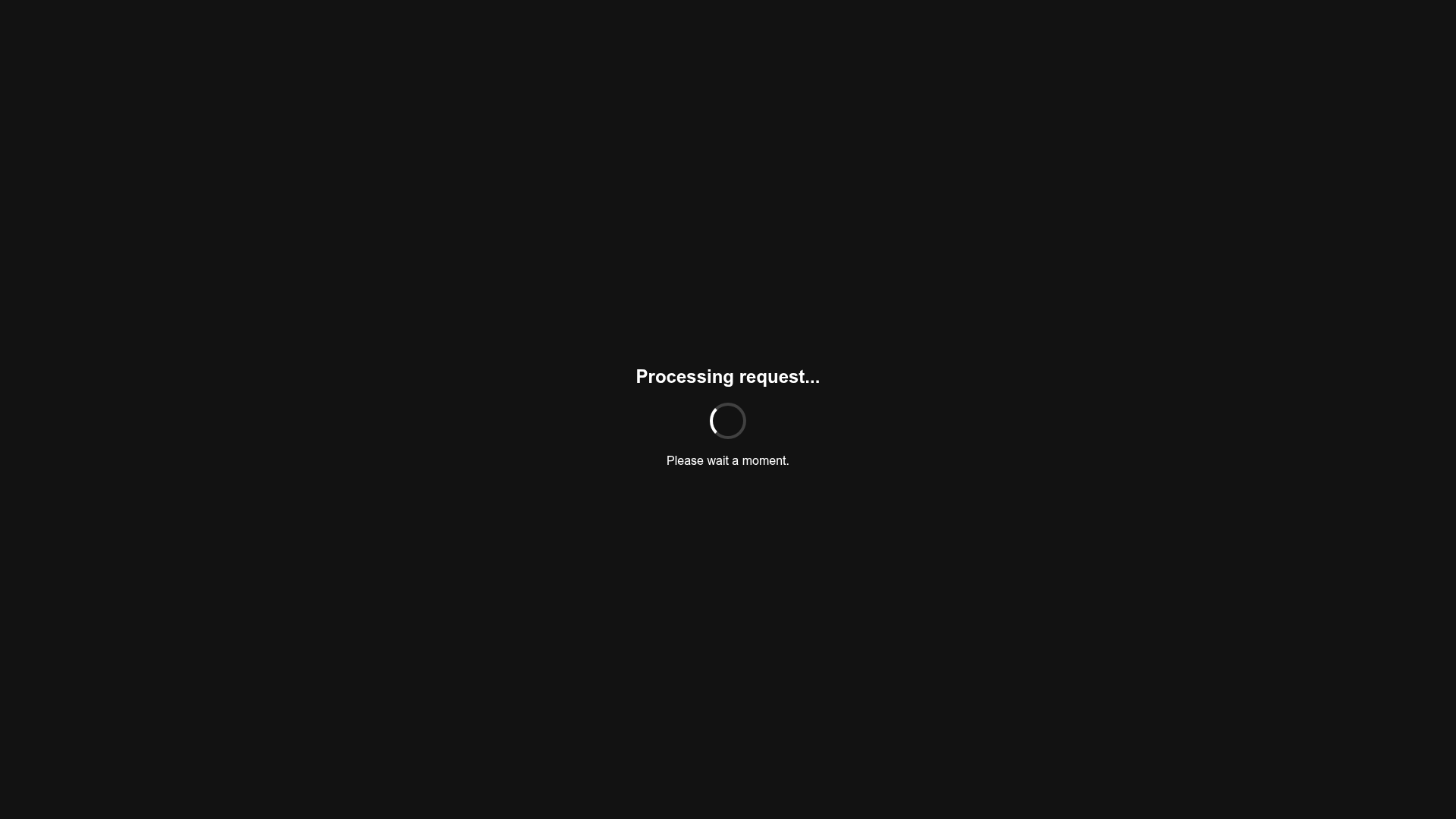 Minimalist Dark Mode Loading Screen