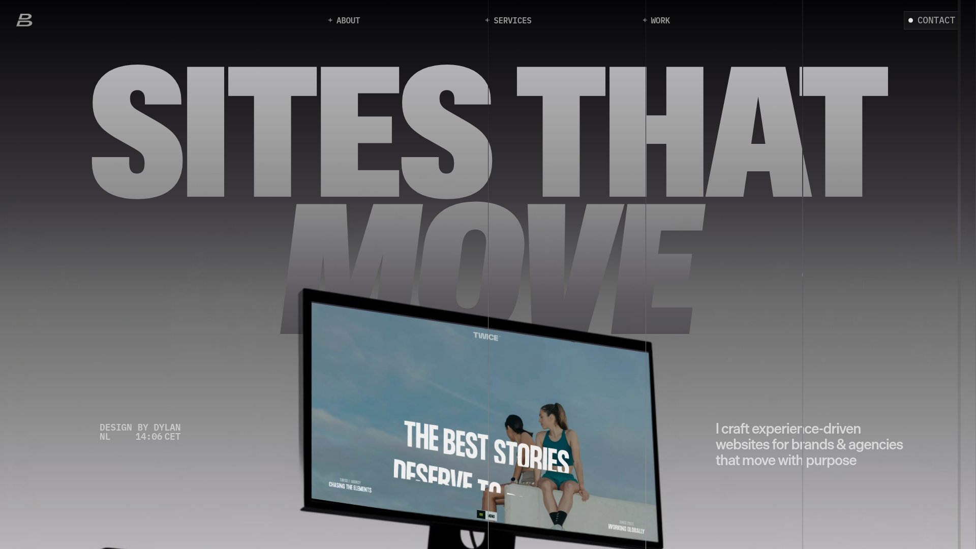 Dylan Brouwer Portfolio Landing Page