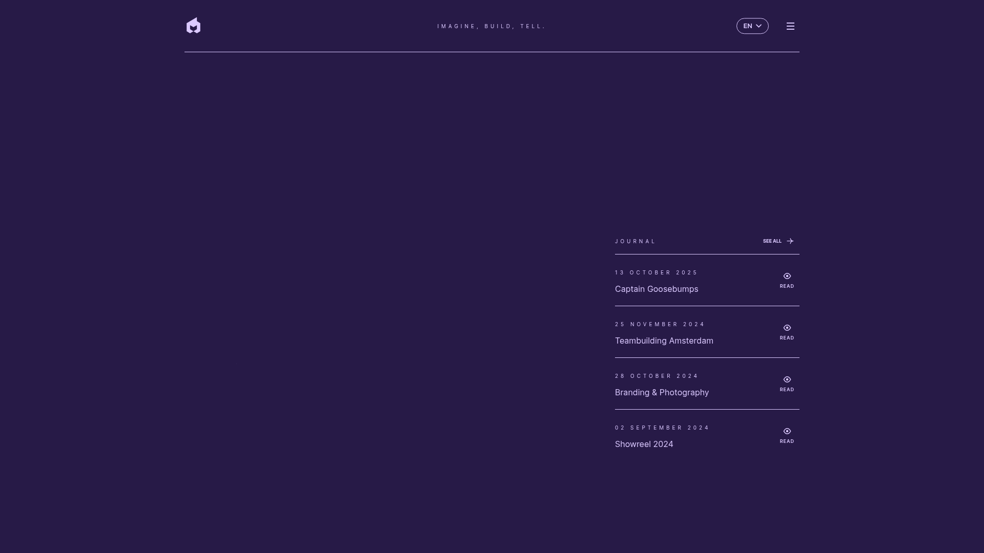 EPIC Agency Minimalist Modern Portfolio