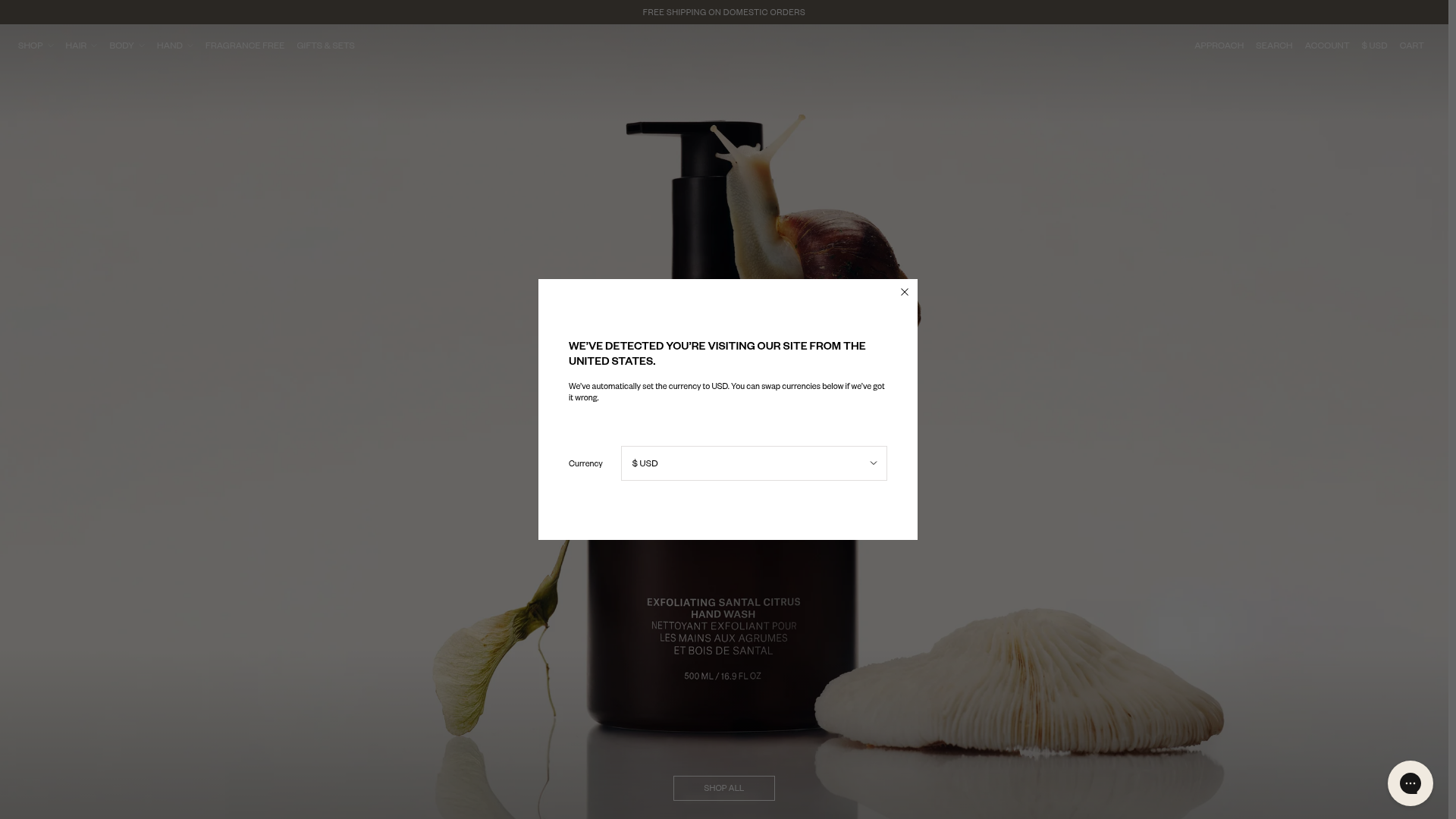 Nature of Things E-Commerce Landing