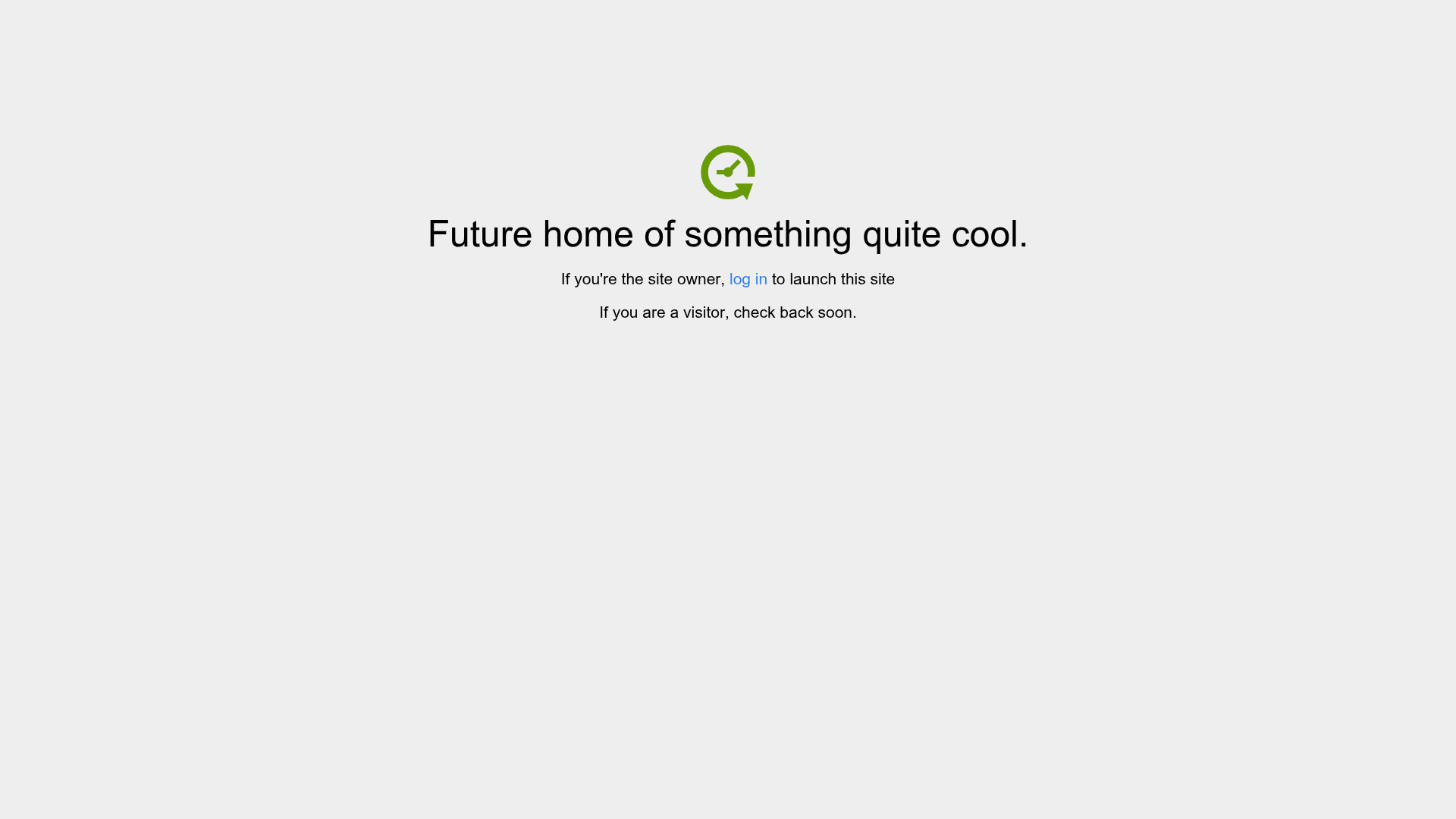 Minimal Website Parking Landing Page