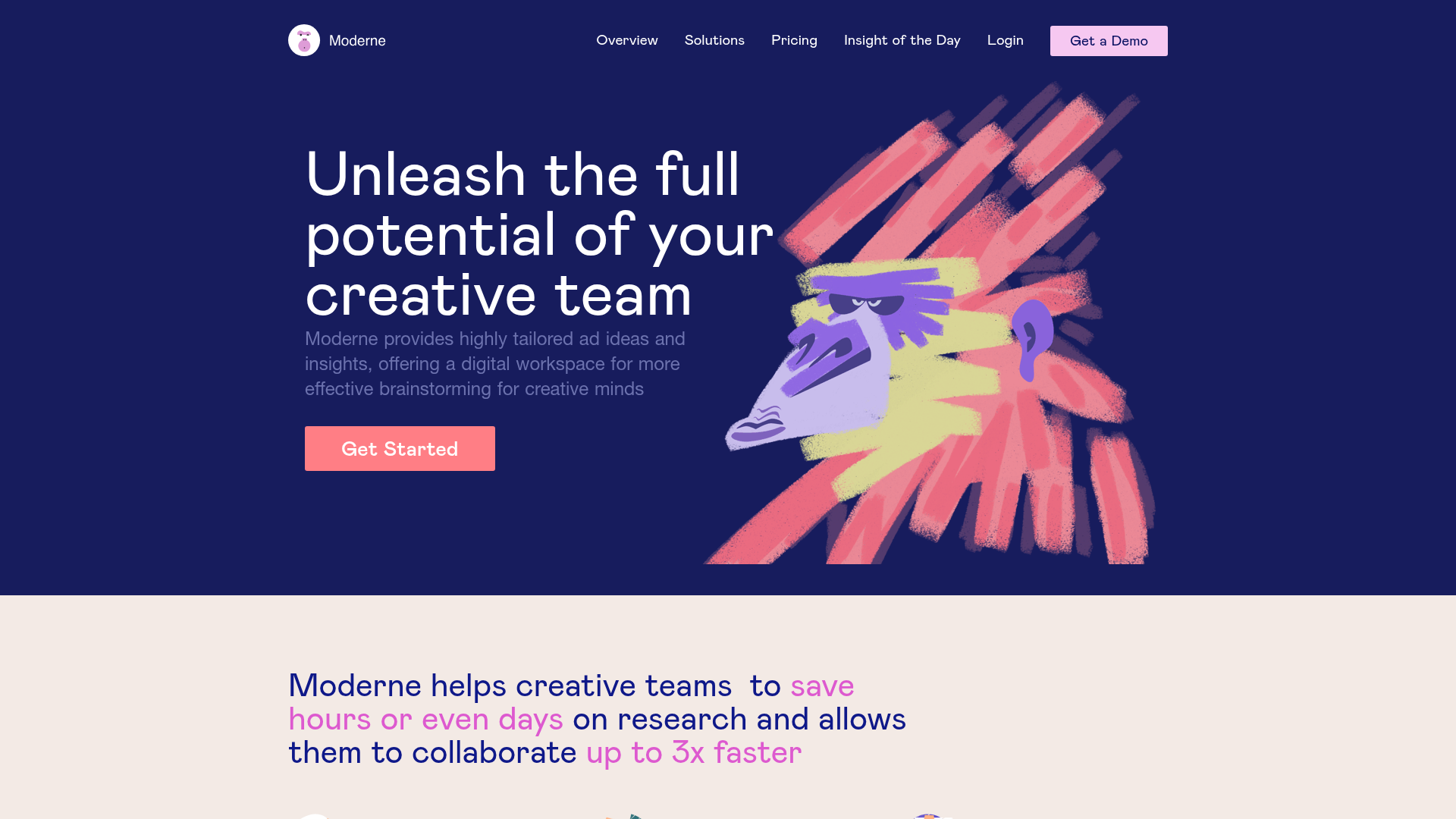 Moderne Creative Landing Page