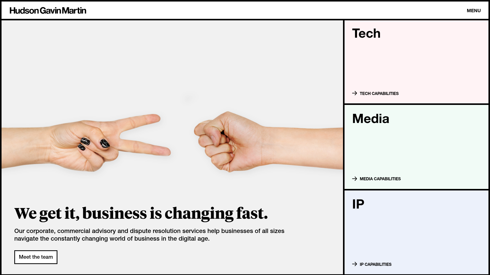 Hudson Gavin Martin Corporate Law Landing