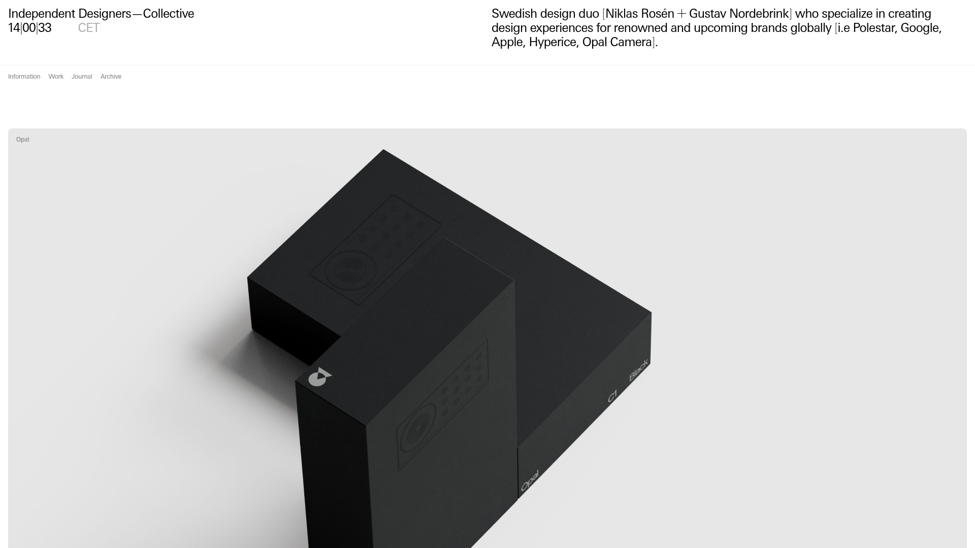 Independent Designers Collective Agency Portfolio