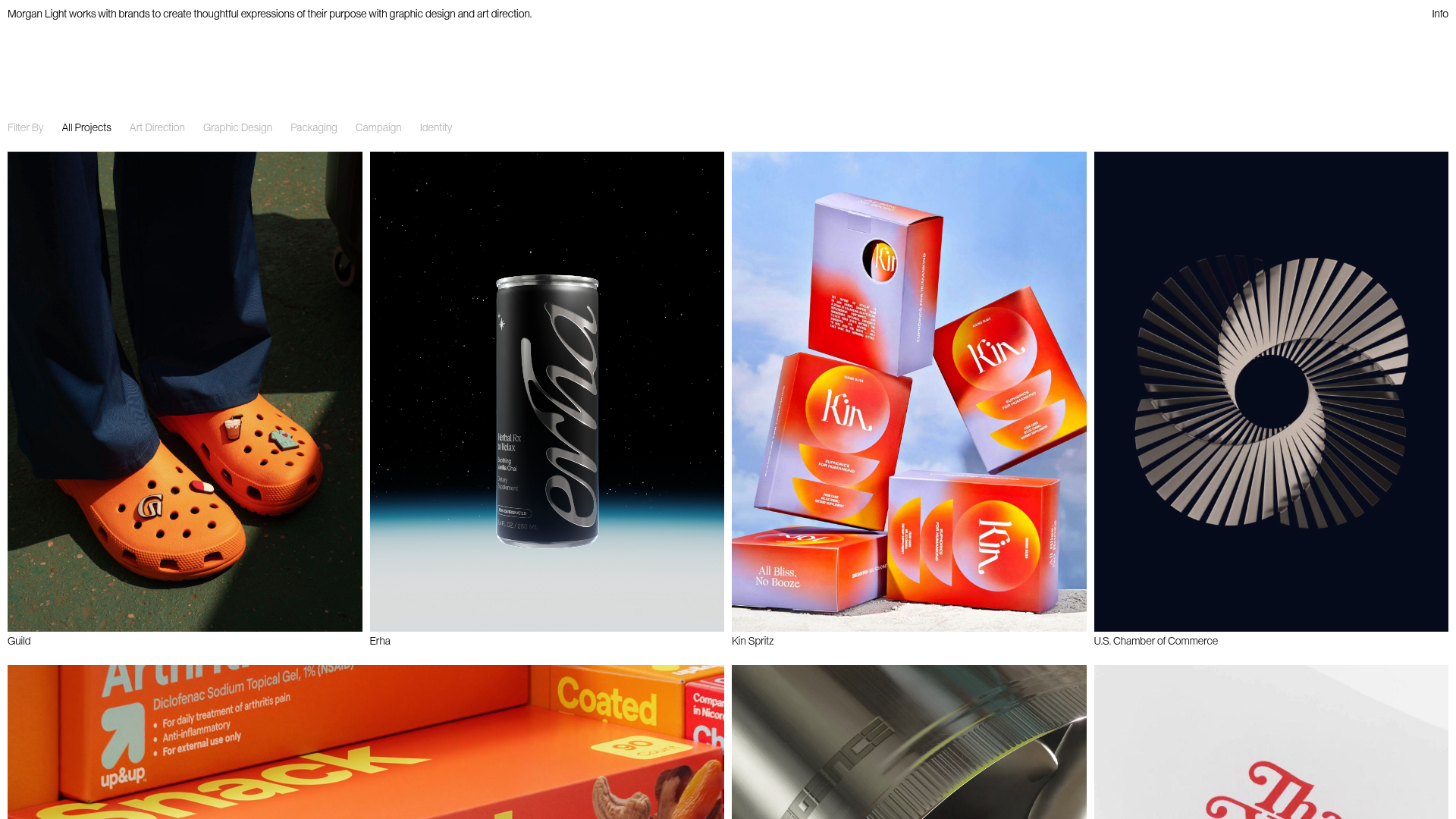 Morgan Light Design Portfolio Grid