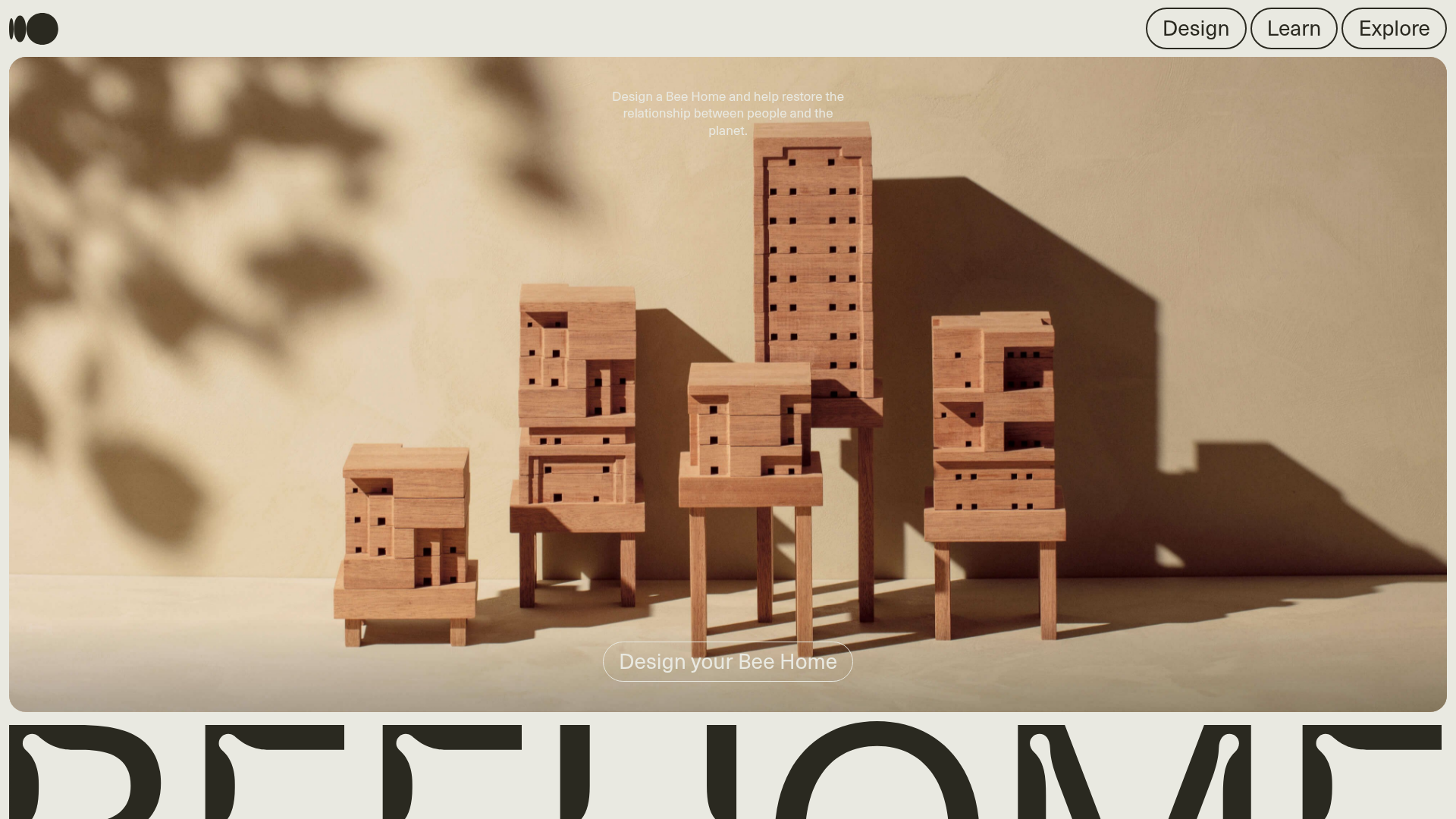 Bee Home Modular Design Landing Page