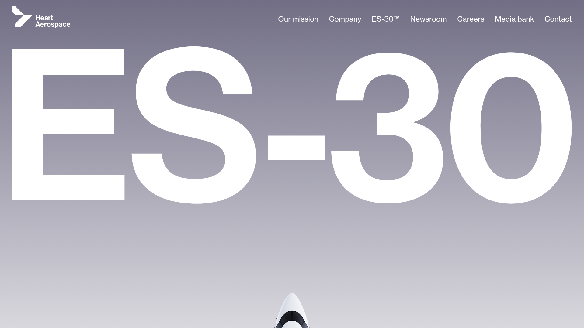 Heart Aerospace Landing Page