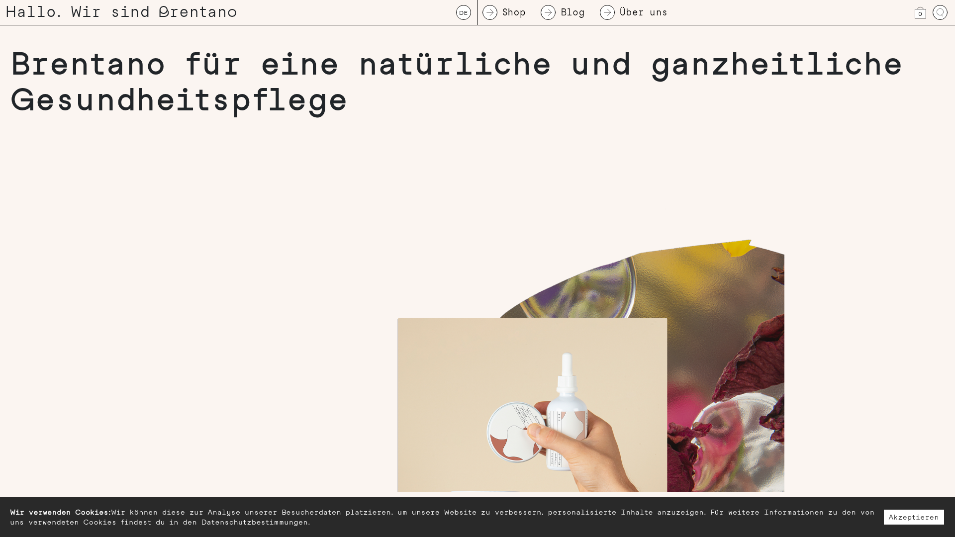 Brentano Natural Healthcare E-commerce Store