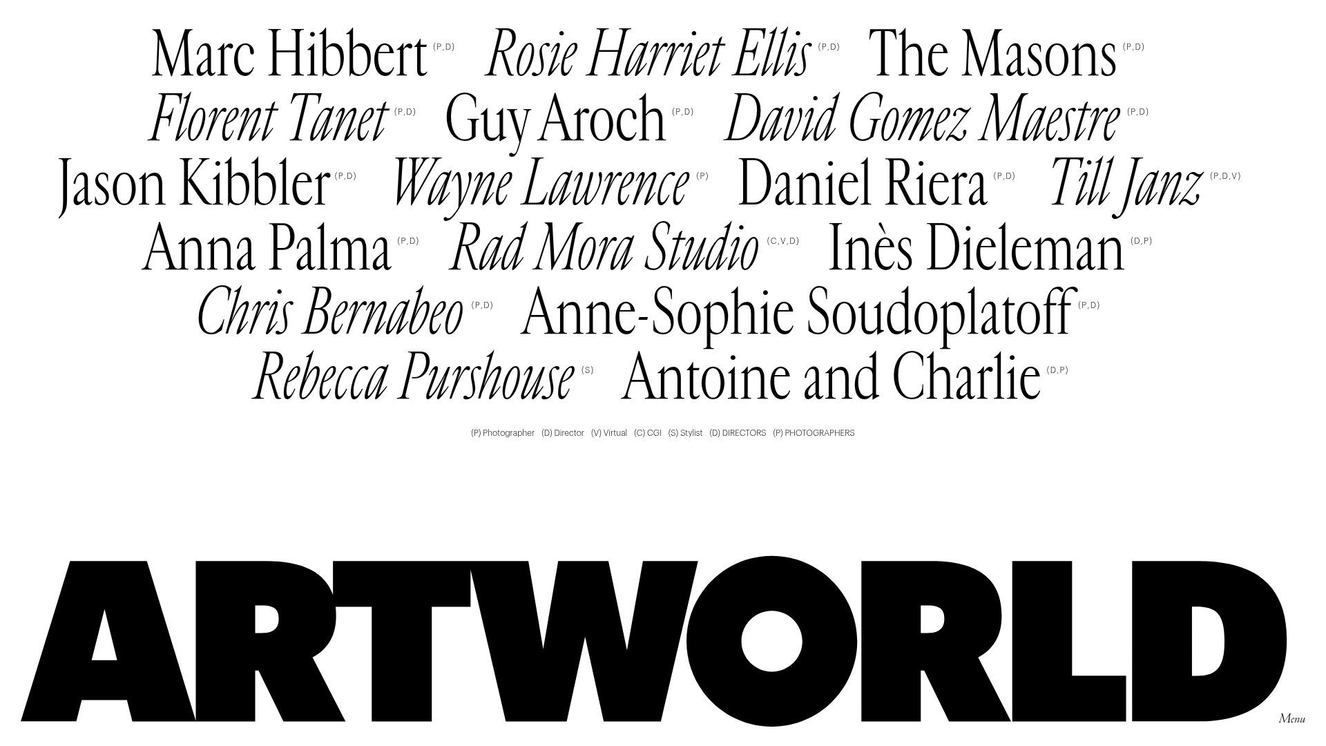 Artworld Agency Artist Portfolio Directory