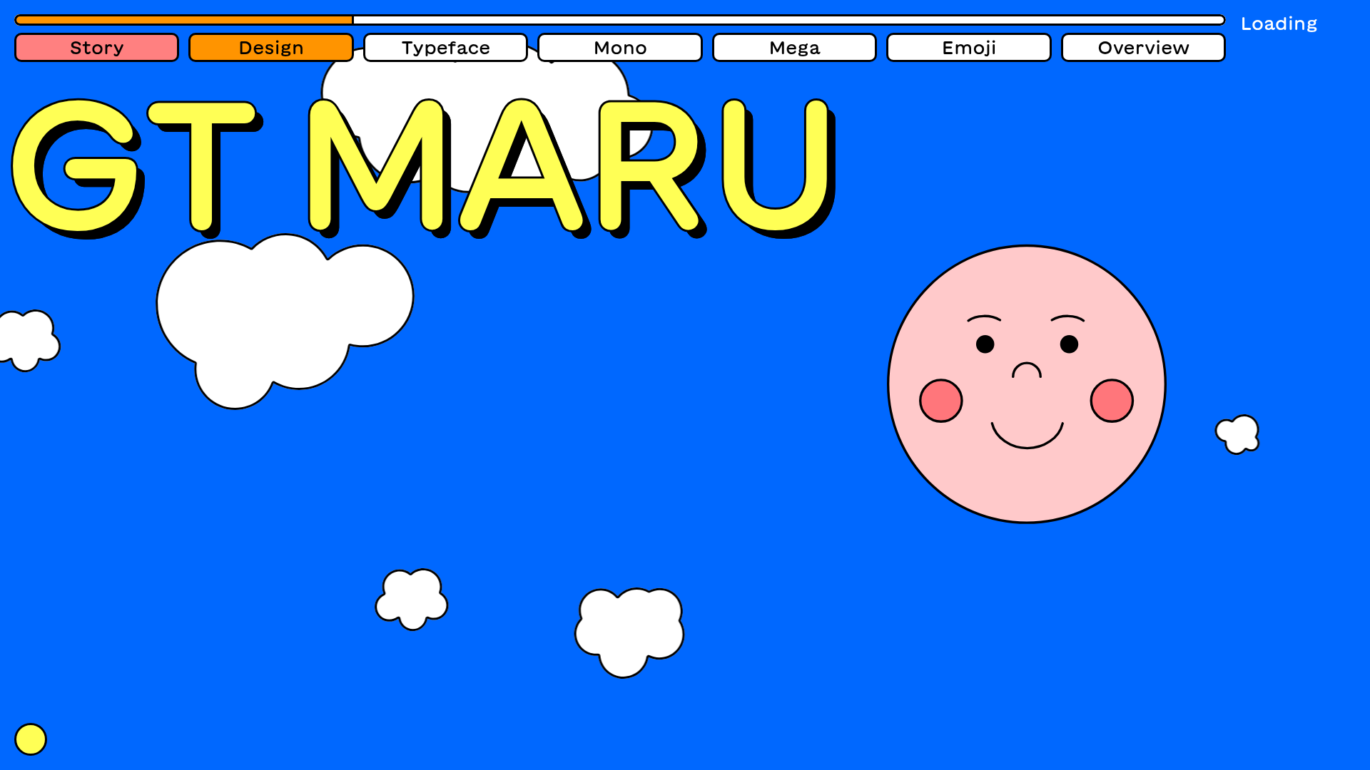 GT Maru Typeface Promotional Landing Page