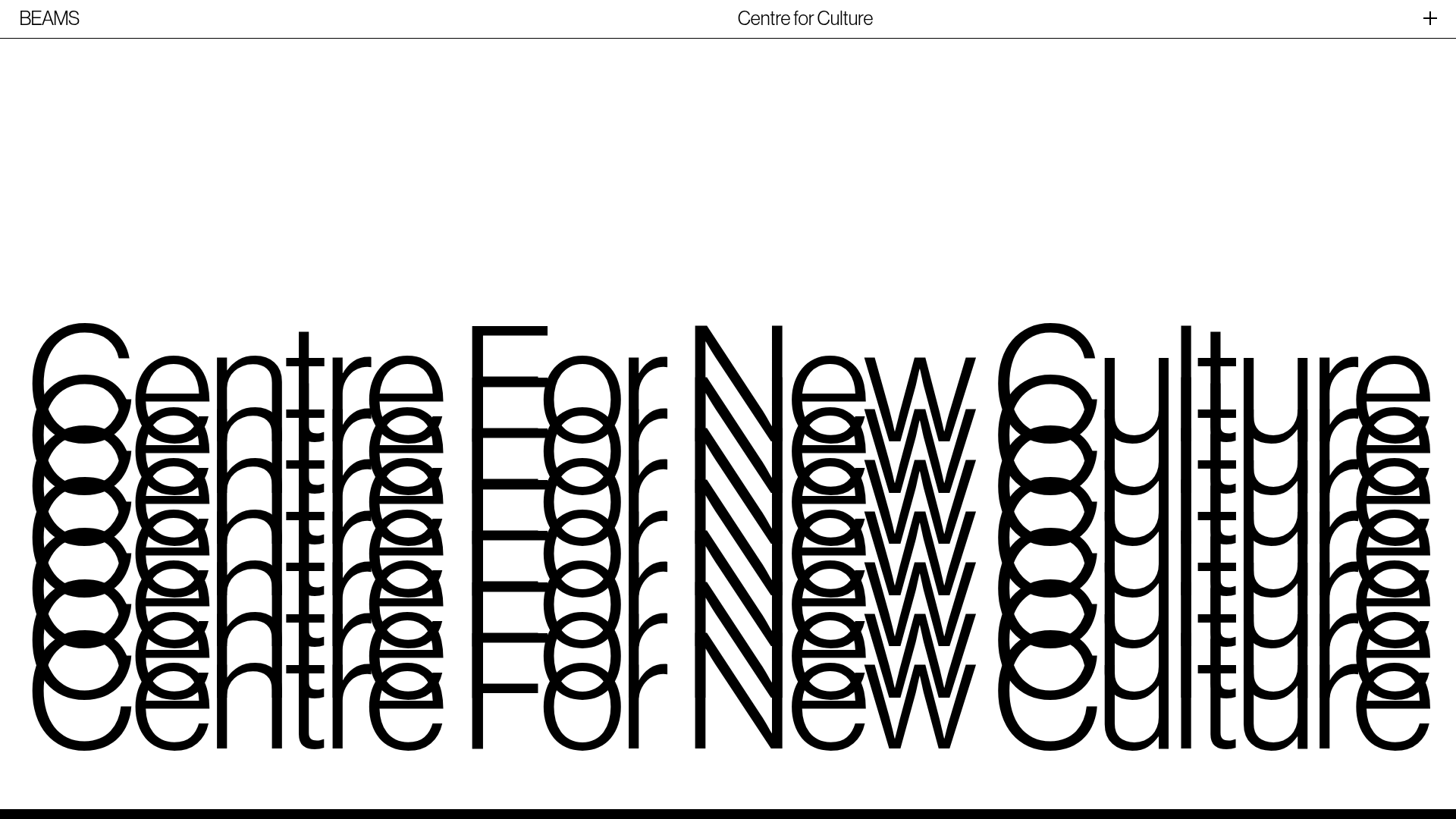 The Beams Animated Hero Landing Page