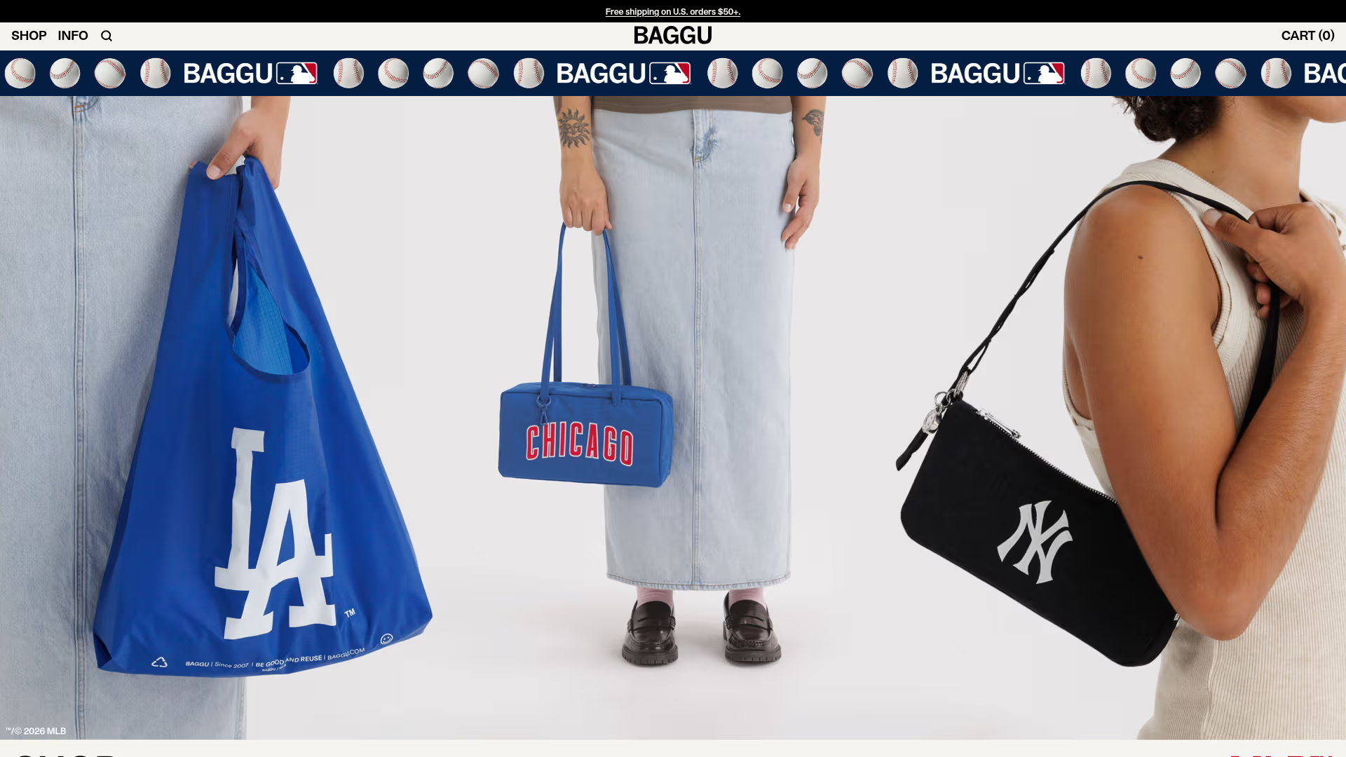 BAGGU Minimalist E-commerce Hero Template